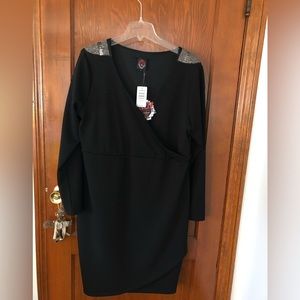 Faux wrap dress